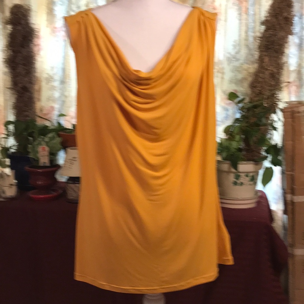 Drape front blouse